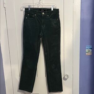 Lauren Ralph Lauren black label Women's Dark Green Straight cordoroy  Jeans